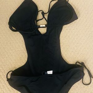 Ralph Lauren One piece swimsuit, open back